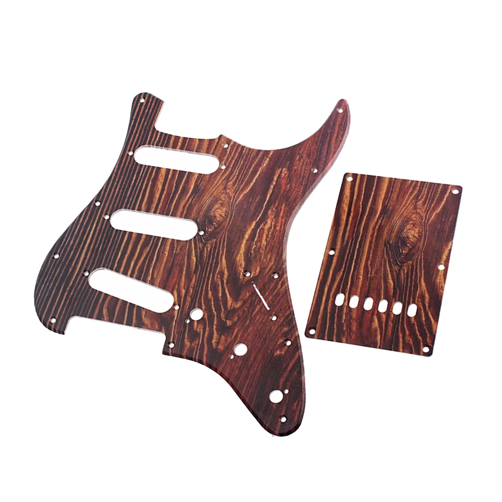 Предварительно загруженная задняя крышка Alnico V Pickguard Darkwood для гитары ST