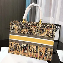 Высококачественная женская сумка для покупок, льняная Роскошная большая холщовая Женская Повседневная хромированная сумка на плечо, Женская пляжная сумка с буквами