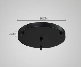 30cm Round Plate LukLoy современный светодиодный яркий подвесной светильник для кухни, подвесной светильник для кухни, подвесной светильник для обеденного стола, макарон, лофт, кухонная лампа - Цвет корпуса: 30cm Round Plate