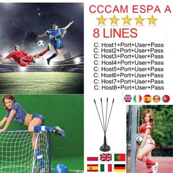 

2020 Spain Cccam Espa A Server Hd Stable Europe 13 Lines Portugal/Poland/Italia 1 Year 2 Year Tv Cinebox Satellite Receptor