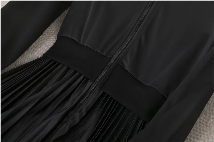 Женское платье на осень и зиму, модное женское платье средней длины, новинка, женское платье средней длины со стоячим воротником BF50