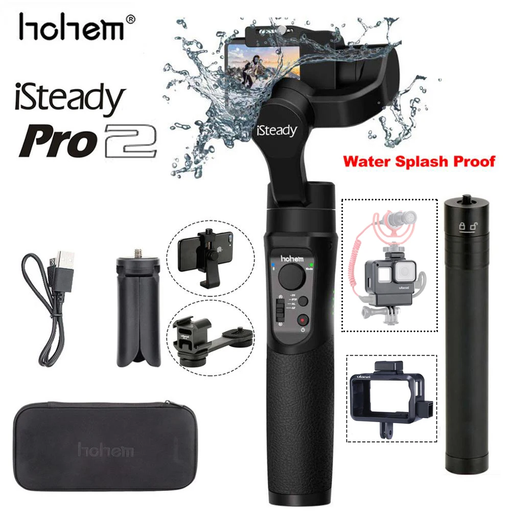 Hohem iSteady Pro 2/Pro брызгозащищенный ручной карданный стабилизатор для Gopro Hero Osmo Action SJCAM YI камера для iPhone huawei