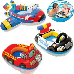 Doki – jouet flottant gonflable pour bébés, pour anniversaire, avec siège pour piscine, chariot d'eau de natation pour enfants 