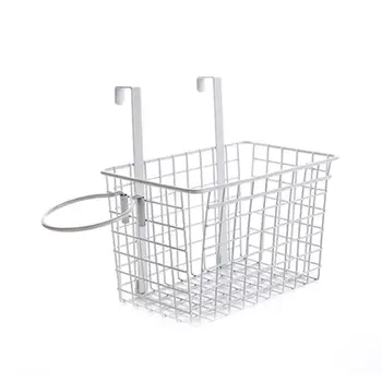 

1 PC Cabinet Storage Basket Hanging Metal Over Door Multifunction Rack Holder Organizer For Bathroom Office Kitchen