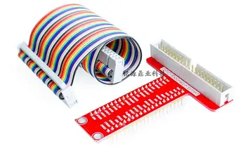 

100pcs T type GPIO expansion board + Raspberry pi 40P cable for Raspberry pie Raspberry Pi B+