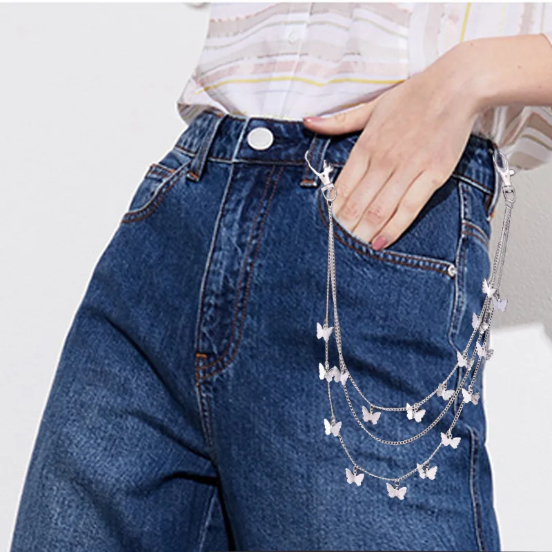 3 Layer Butterfly Belt Chain Punk 