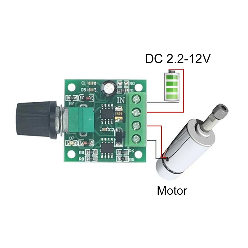 1 8 V 5V 6V 12V 2A контроллер скорости двигателя постоянного тока PWM 1803BK