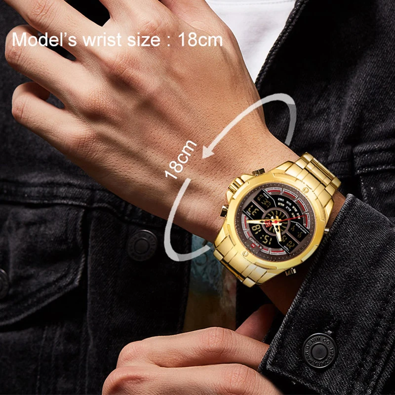 Новые NAVIFORCE Роскошные Брендовые мужские модные водонепроницаемые цифровые часы мужские спортивные военные кварцевые наручные часы Relogio Masculino