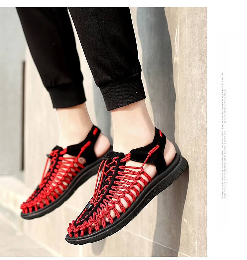 Vogue High Quality Original Flats Summer Sandals Men Fashion Breathable Leisure Shoes Trend Fisherman Sandals Beach Shoes 57