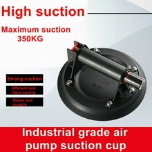 Pompe hydraulique pneumatique à ventouse 8 pouces, outil de levage à aspiration fixe robuste, dalle de verre de qualité industrielle, carreaux de céramique