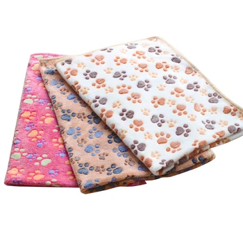 

3 Pack 31X 41 Inch Blankets Super Soft Fluffy Cute Pet Blanket Coral Fleece Throw for Dog Cat Pink/Brown/Beige-White