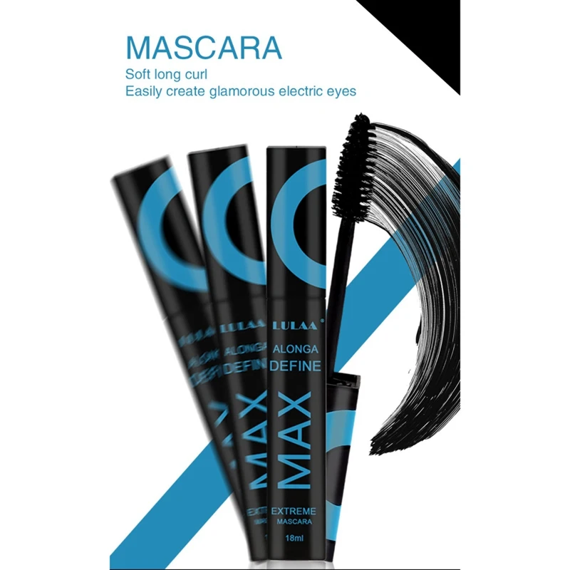 Waterproof Natural Eyelash Liquid Curling Slender Thick Eyelash Non-Sticking Mascara