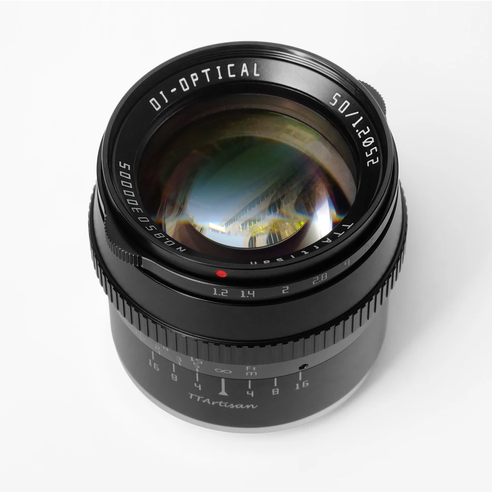 TTArtisan 50mm F1.2 APS-C Large Aperture Manual Focus Fixed Focus Lens for Sony E Fujifilm M4/3 Canon M Nikon Z L Mount Cameras