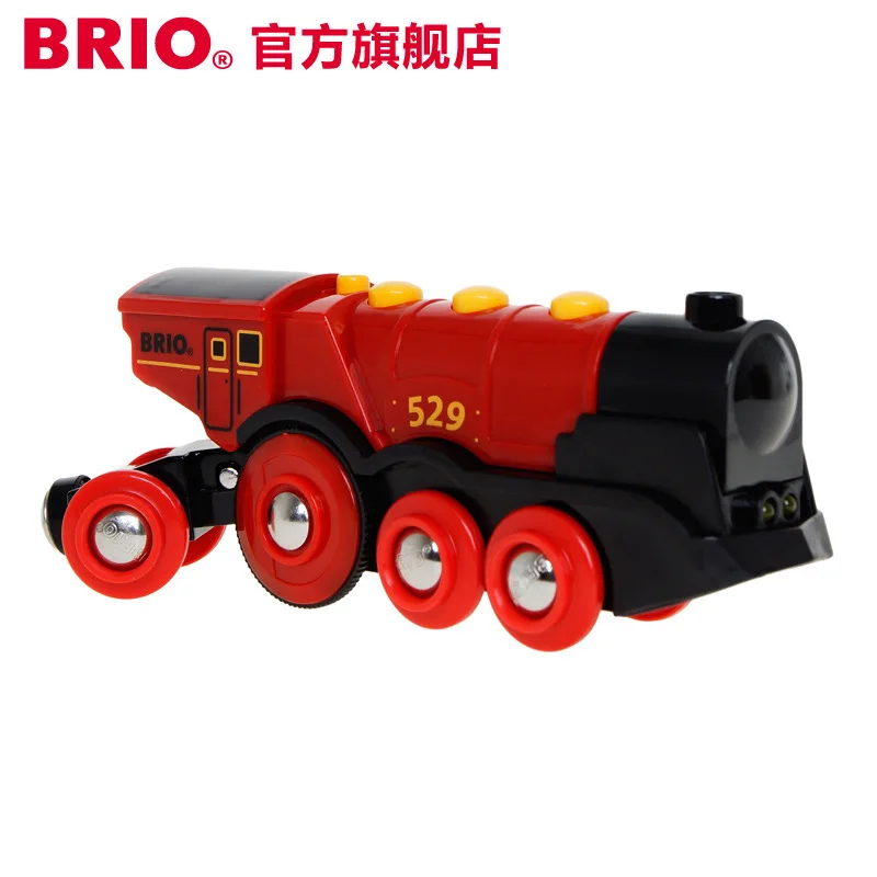 

Small Green Model Shining Red Electric Train Wooden Toy Car GIRL'S And BOY'S Official Standard 3-6-Year-Old