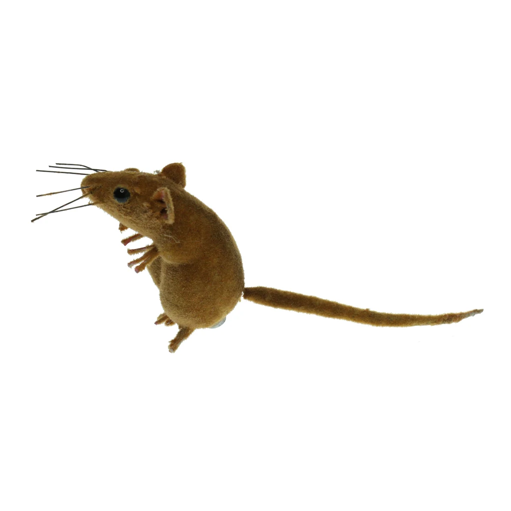 Realistic Mouse Statue With Magnet Lifelike Mice Model Artificial Animals Ornament For Garden Decoration Cat Toys Random Color