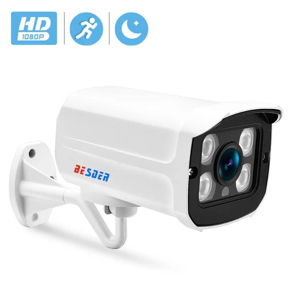 BESDER Широкоугольный 2 8 мм Наружная ip камера PoE 1080P 960P 720P металлический чехол ONVIF