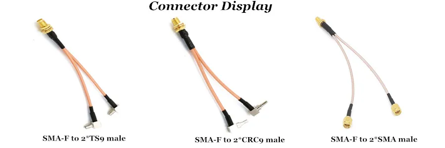 SMA female to CRC9 TS9 SMA male conenctro