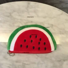 Сладкий арбуз плюшевый Кошелек, плюшевая сумка с игрушкой, 11 см плюшевый кукольный кошелек