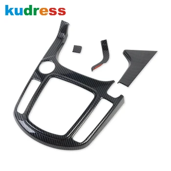

For Kia Seltos 2019 2020 Carbon Fiber Car Interior Gear Shift Panel Cover Trim Decoration Frame Trim Sticker Accessories