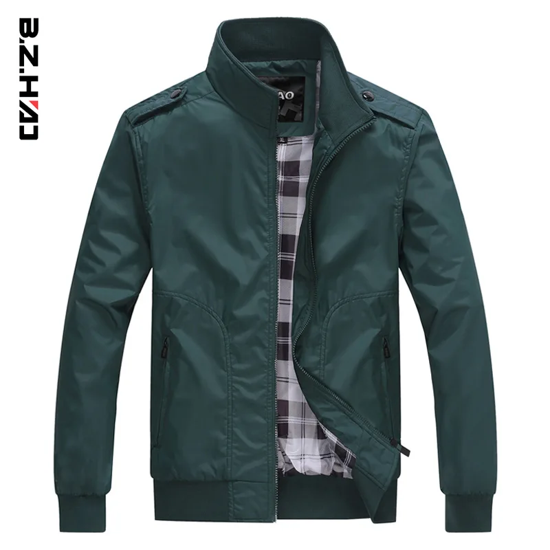 

Men Stand Collar Jacket Men's Spring Coat England Casual MEN'S Top
