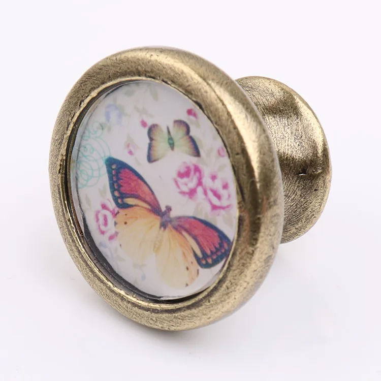 Vintage Cabinet Door Drawer Dreser Handle Pull Wardrobe Retro Knob Hardware Zinc alloy Home Decors Item