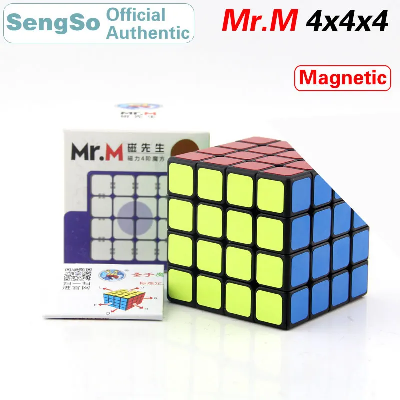 ShengShou Mr. M 4x4x4 Магнитный магический куб SengSo 4x4 магниты скорость головоломка антистресс Развивающие игрушки для детей