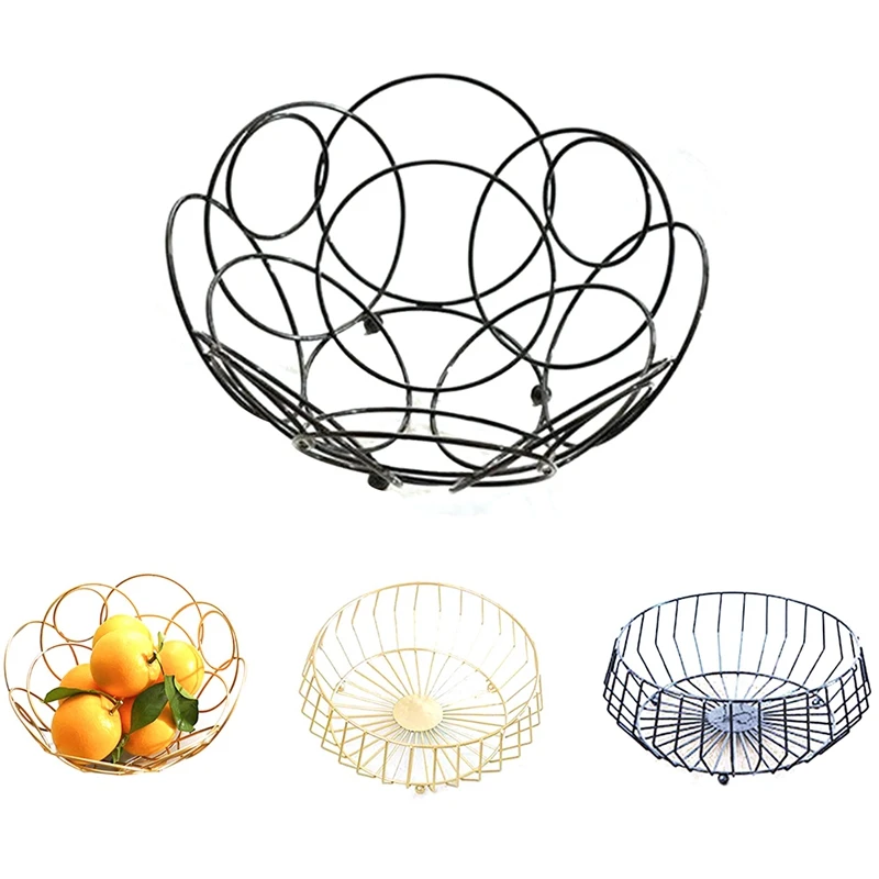

Fruit Basket Countertop Storage Bowl for Snacks Fruit Kitchen Display Decorative Dish
