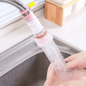 

360 Degree Rotating Retractable Attachment Household Purifier Healthy Anti Splash Kitchen Tap Universal Faucet Water Filter