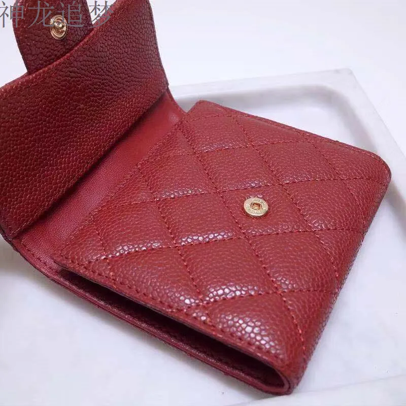 

Luxury Quilted Wallet Women ID Card Holder Ladies Zipper Coin Purses Slim Wallets money bag carpeta mens wallet leather genuine