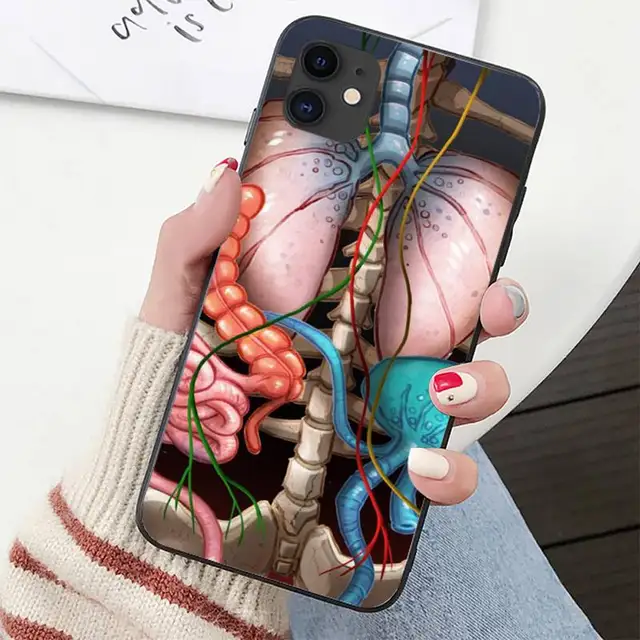 YNDFCNB Heart Of Nature Human Anatomy Doctor Phone Case for iPhone 11 12 pro XS MAX 8 7 6 6S Plus X 5S SE 2020 XR cover a2