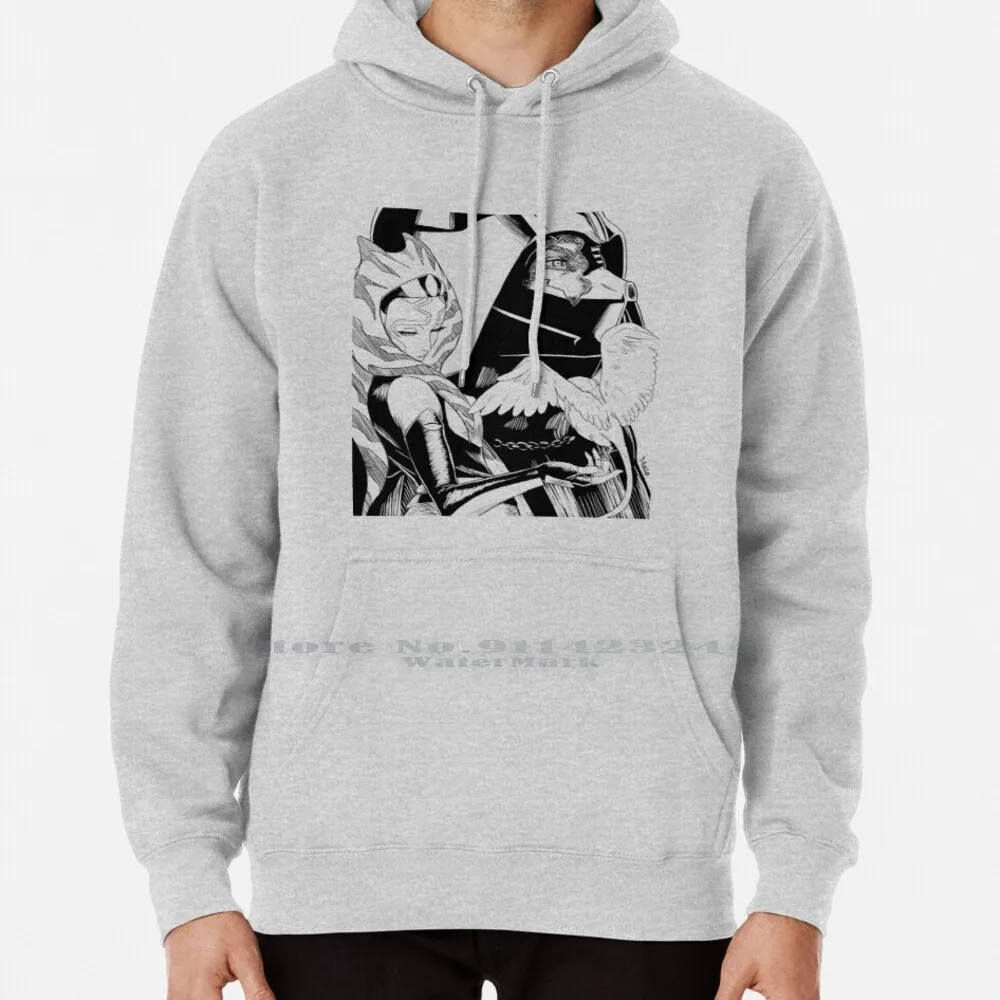 Ahsoka E Vader Felpa Con Cappuccio Maglione 6Xl Cotone Stella Clone Reflers Vader Ahsoka Wars Darth Donna Adolescente Maglione Pullover Di Grandi Dime