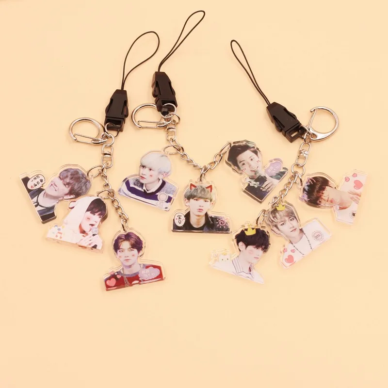 EXO Park Chanyeol Bo Yin Side Zhang Yixing сопутствующие товары мультяшный акриловый брелок висячая веревка 006