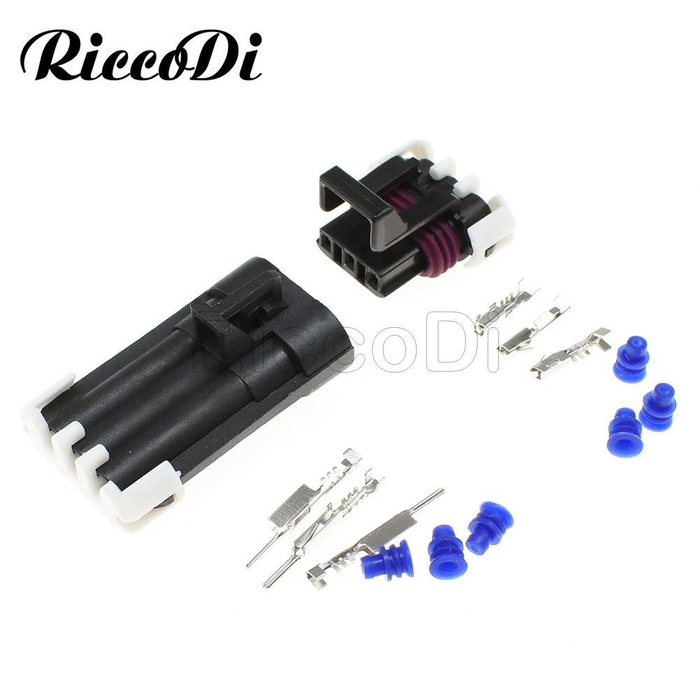3 комплекта контакта Metri-Pack 150 дюйма Женская передняя лампа Delphi 1212961 / 12129615 12110293