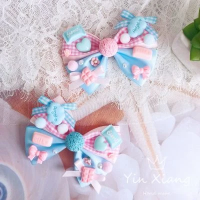 Little English | Tiny Blue Bow - Little Girl Hair Accessories