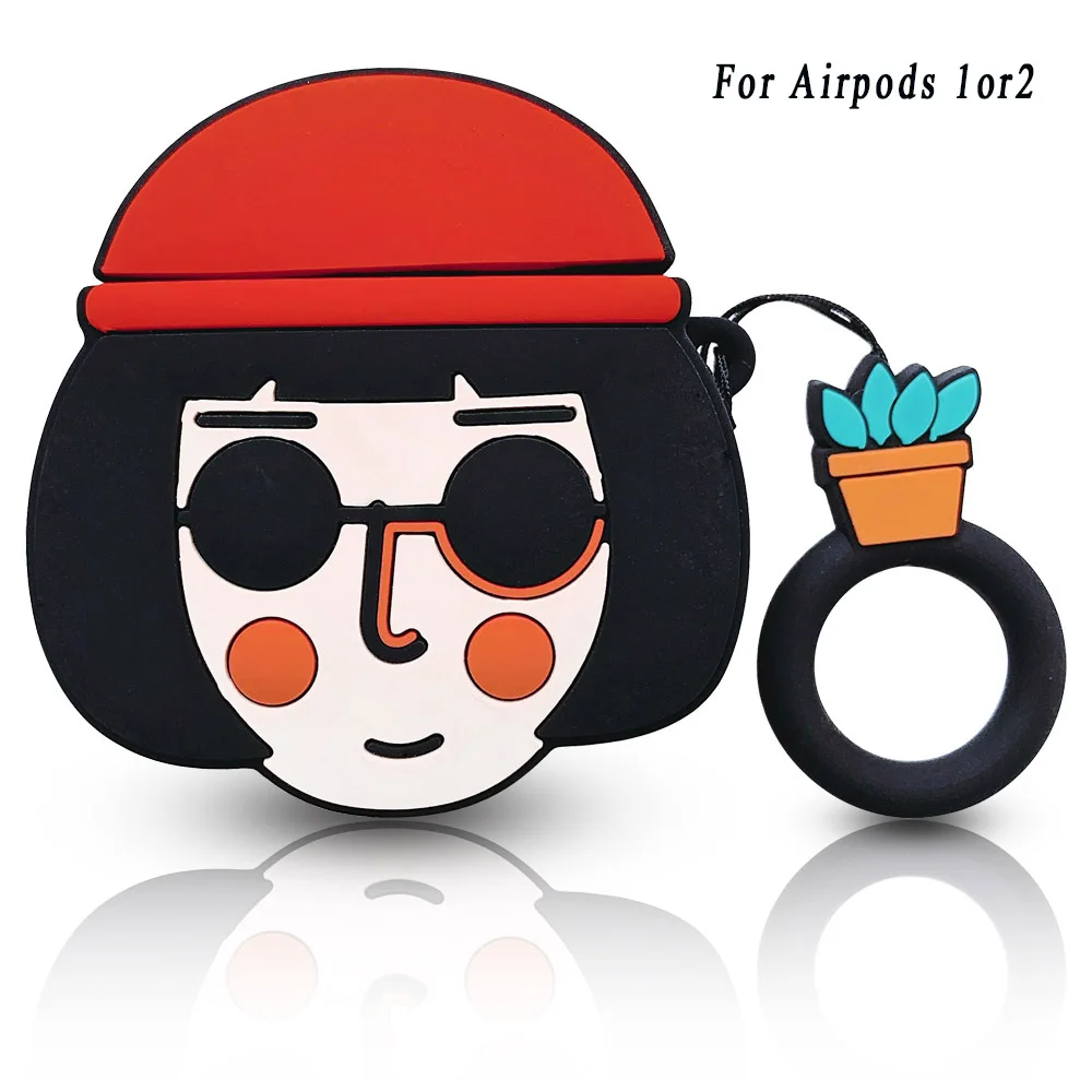 Чехол для наушников Airpods, силиконовый чехол Rick And marty, защитный чехол для Apple Airpods, чехол, аксессуары - Цвет: Girl