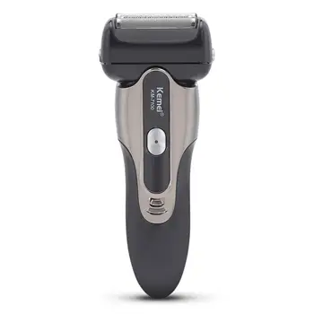 

KEMEI KM-7100 Rechargeable 3 Blades Electric Shaver Men Face Care 3D Floating IPX7 Waterproof Razors Beard Sideburns Clipper