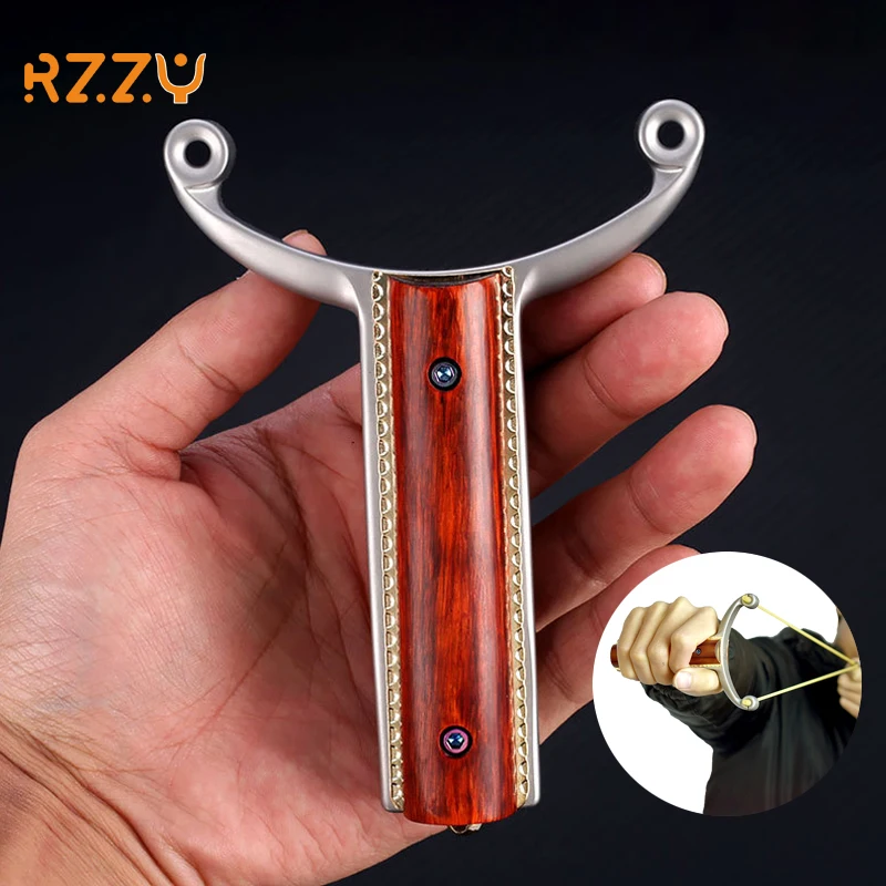 

Stainless Steel Slingshot High Quality Insulation Anti-skid Outdoor Shooting Catapult with Round Rubber Band Hunting Equipment