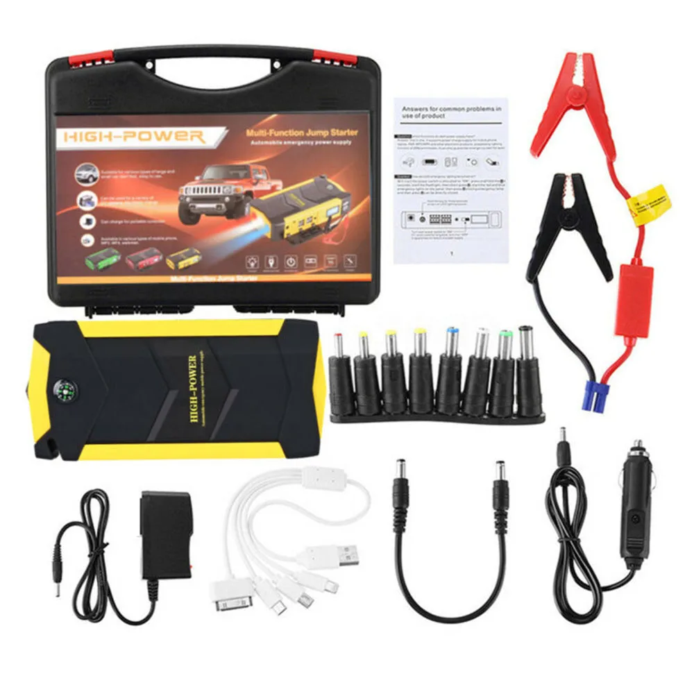 

New 82800mAh High Power Car Jump Starter 12V Portable Starting Device Power Bank Car Charger For Car Battery Booster Buster