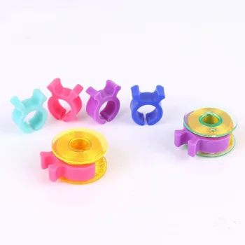 

48pcs / Pack Sewing Bobbin Case Small Clips Sewing Tool Accessory Color Thread Clips Holder Tool 48*70*28mm LESHP