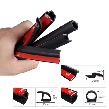 

Car Styling 2 Meter B Z P D Type Car Rubber Seal Sound Insulation Weatherstrip Edge Trim Noise Insulation Car Door Sealing Strip