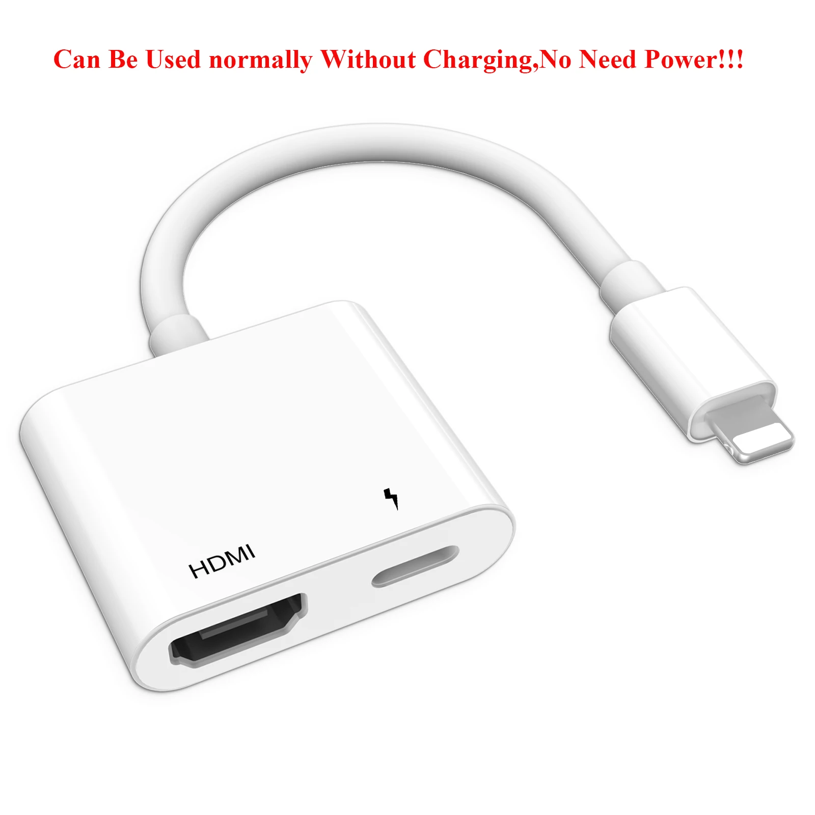 Оригинальный адаптер Lightning/HDMI цифровой AV-преобразователь 4K кабель для зарядки