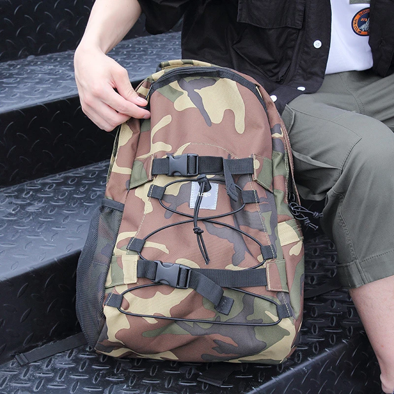 Adults Men Women Skateboard Backpack Skating Accessories Double Rocker Skate Board Bag Oxford Large Capacity Longboard Backpack