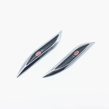 

2pcs 3D sticker Side Wing Fender car sticker metal side emblem of the for Toyota Crown is Reiz Prius meadow badge Decal sticker