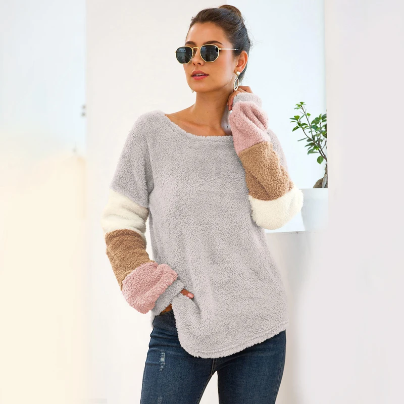 

Women Sweater Plus Size Loose Baggy Warm Pullover Sweater Tops Sweatshirt Blouse Outwear Winter Clothes Women Jumper 2019 New