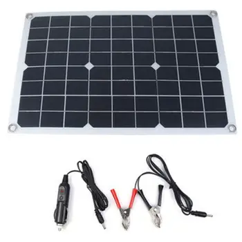 

Multifunctional Ultra-thin 20W Monocrystalline Solar Panel Battery Charger with USB Output Ports Waterproof Portable