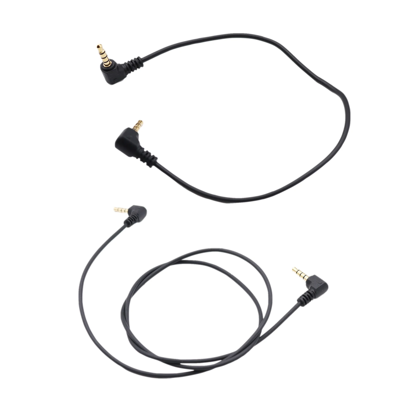 3.5mm TRRS 4 Pole 90° Male Angled to 3.5mm Angled 3 Ring Male Jack Right Angle Audio Converter Adapter Cable Cord Gold