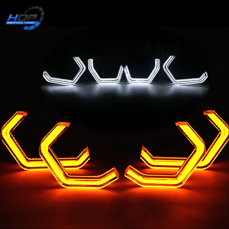 Автомобильный Стайлинг 1 комплект светодиодный светильник с прозрачными