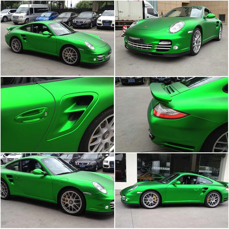 Apple Green Metallic Vinyl Film-5