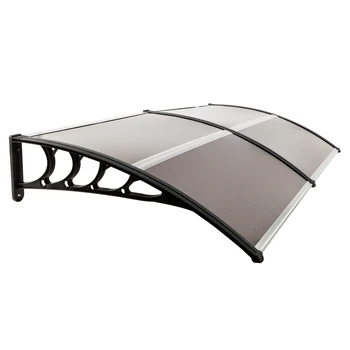 

[US-W]HT-200 x 100 Household Application Door & Window Rain Cover Eaves Brown Board & Black Holder