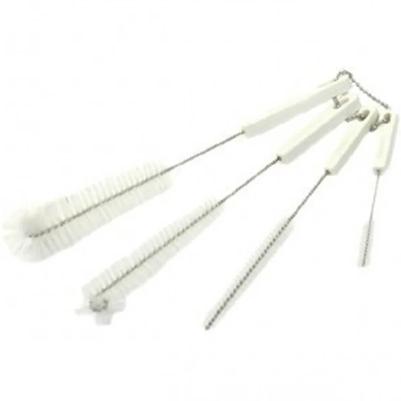 4x Nylon Straw Cleaners Cleaning Brush For Drinking Pipe Tube Baby Milk Bottle